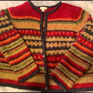 Vintage XL Christopher & Banks button up sweater